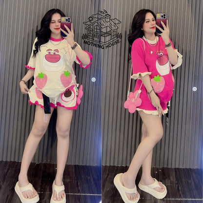 A Loose short-sleeved shorts casual two-piece set