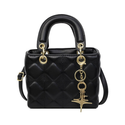 A new simple and fashionable diamond small fragrant wind handbag messenger bag Princess Diana bag wholesale - Mixbatch