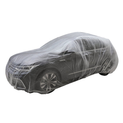 A Disposable dust cover for car clothes, sun protection and waterproof sun cover for the whole car, transparent car clothes and car covers are universal.