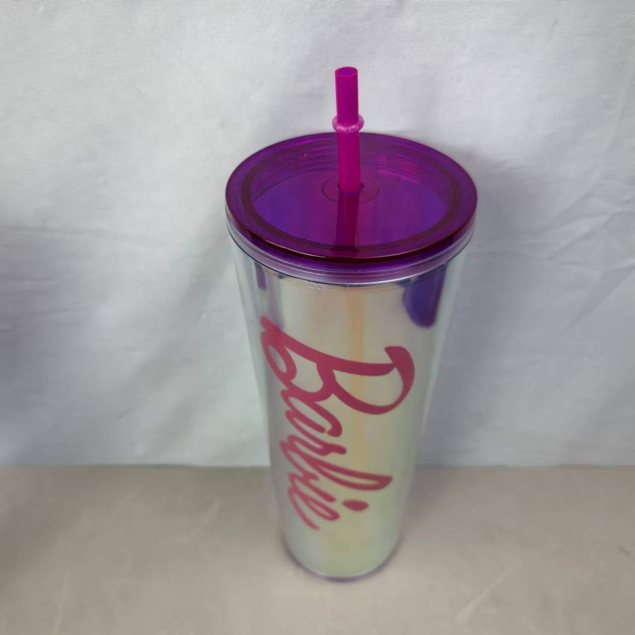 A baby Thailand Vietnam spot color box double layer random cup gem plastic cup straw cup water cup Barbie durian cup - Mixbatch