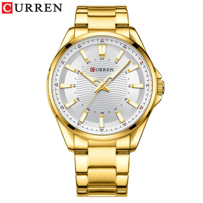 A business steel belt men's watch, quartz watch foreign trade watch 8424