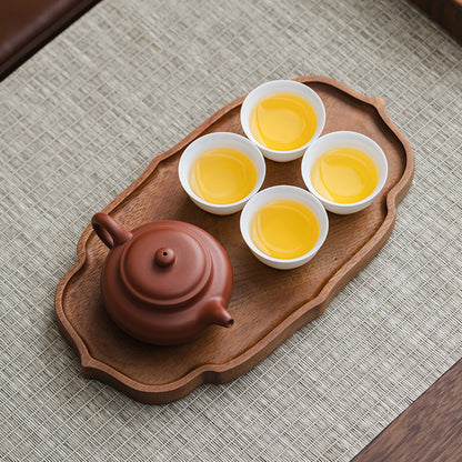 A walnut solid wood tray snack tray