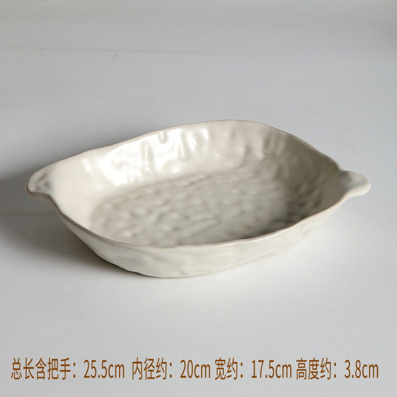 A ceramic handmade tableware
