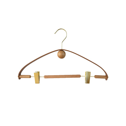 A beech leather hanger pants hanger