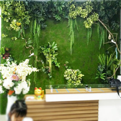 A simulated moss green false moss plant wall moss micro landscape bonsai landscaping decorative lawn turf SIZE: 1M * 1M