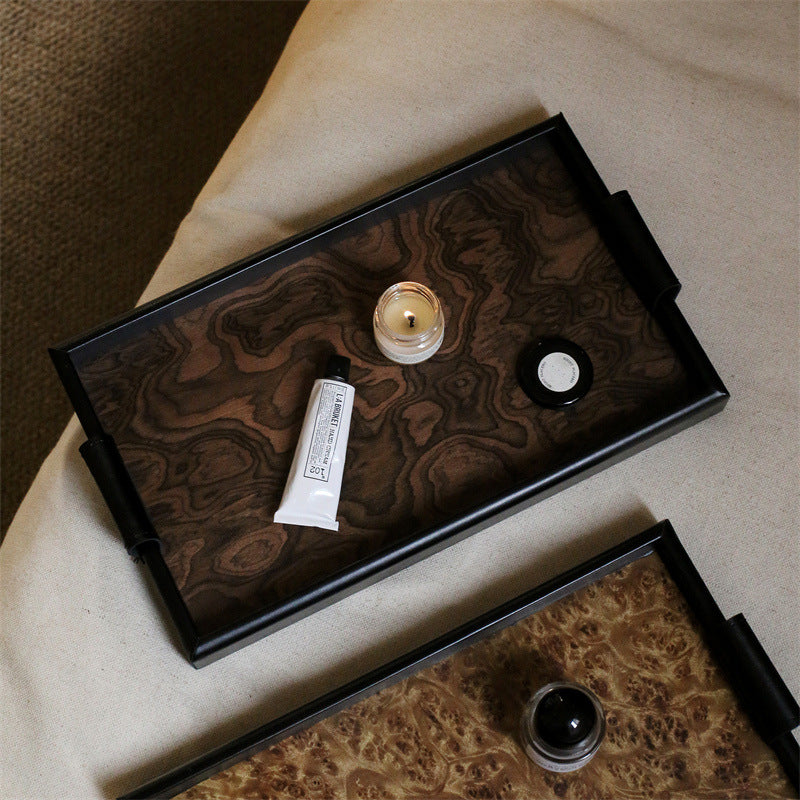A volcanic grain tray wooden tray