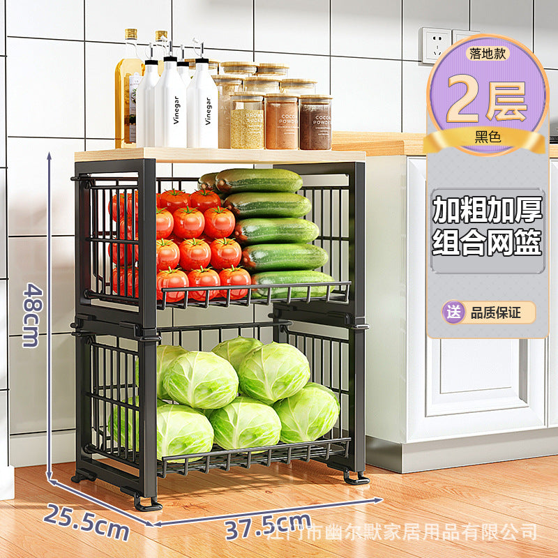 A basket rack storage rack