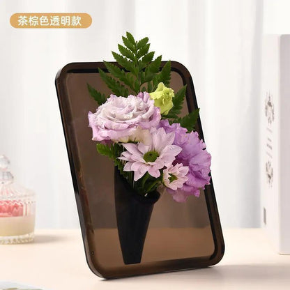 Photo frame vase transparent acrylic vase desktop creativity