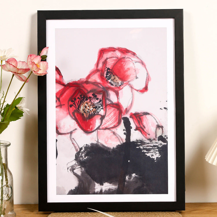 A Solid wood photo frame Calligraphy calligraphy painting frame Chinese painting mounted on the wall