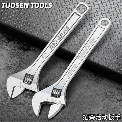 A tool manual movable wrench 12 inch large opening live wrench 15 inch multi-function active wrench