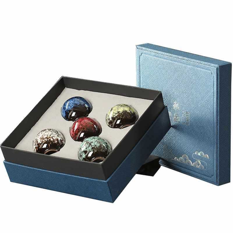 A ceramic teacup set