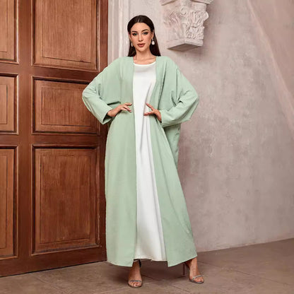 Middle Eastern Muslim Daily Cardigan Robe Temperament Elegant Bat Sleeve 20 Autumn - Mixbatch
