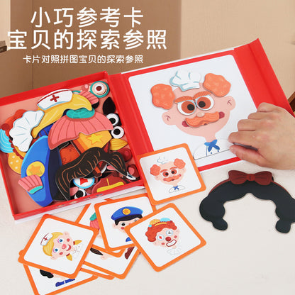 A children's magnetic puzzle toy