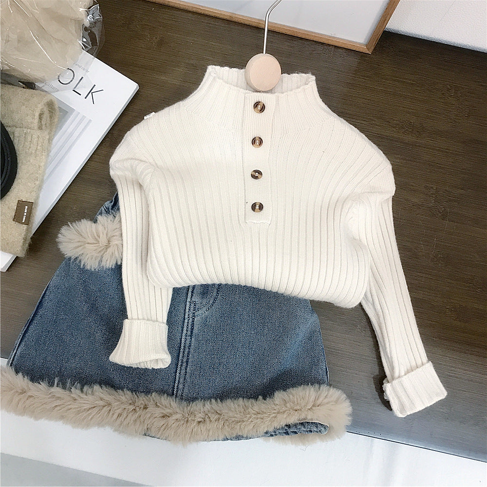 A children's top and skirt