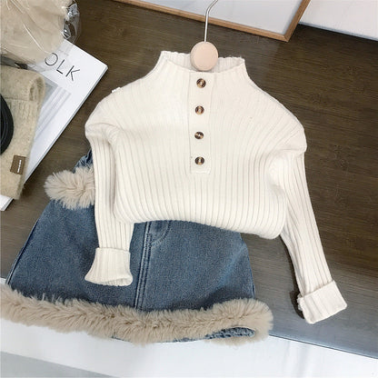 A children's top and skirt