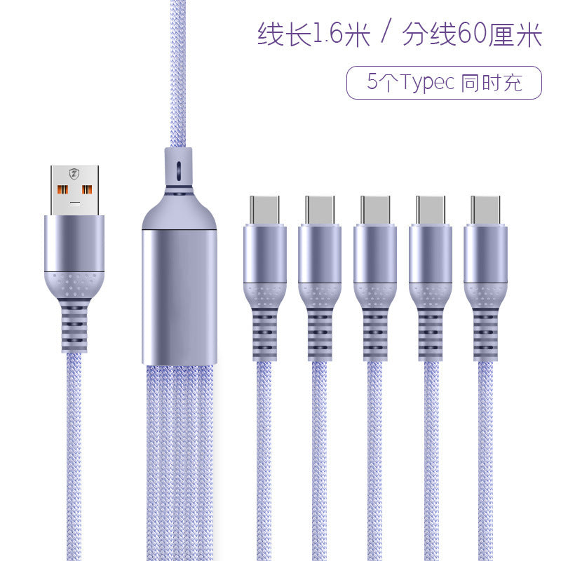 A Data cable multi-plug five-in-one