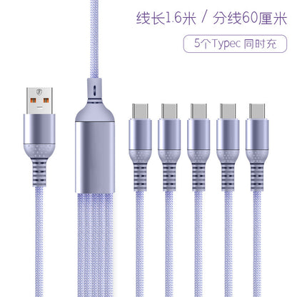 A Data cable multi-plug five-in-one