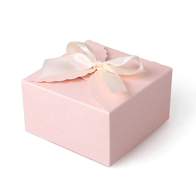 A Korean version of white cardboard soap flower handmade soap square gift box in stock simple baking candy folding small carton MOQ: 100PIECE - Mixbatch