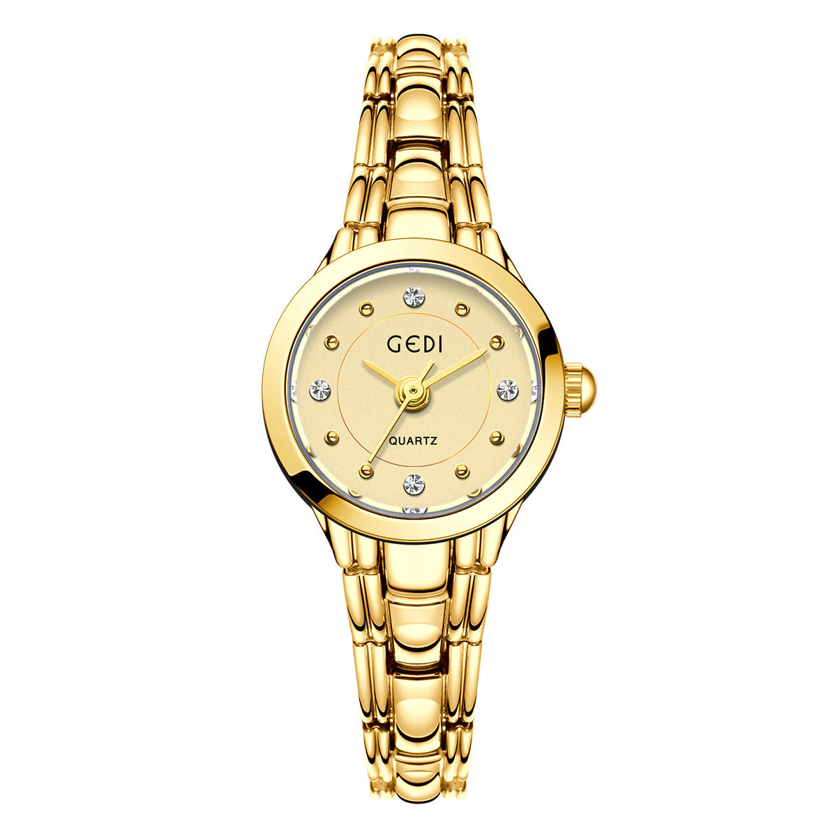 A niche light luxury small exquisite alloy bracelet watch high-end sense diamond-encrusted women's waterproof quartz watch