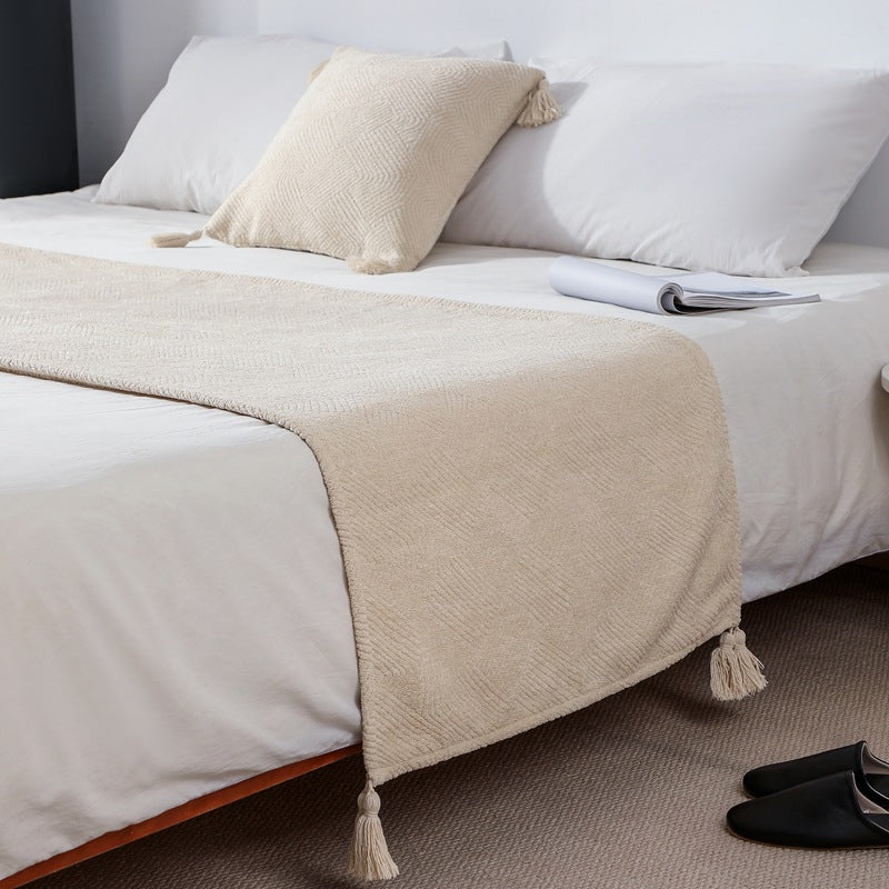 A bed flag cover blanket pillow