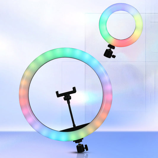 A 6 to18 inch RGB color ring fill light