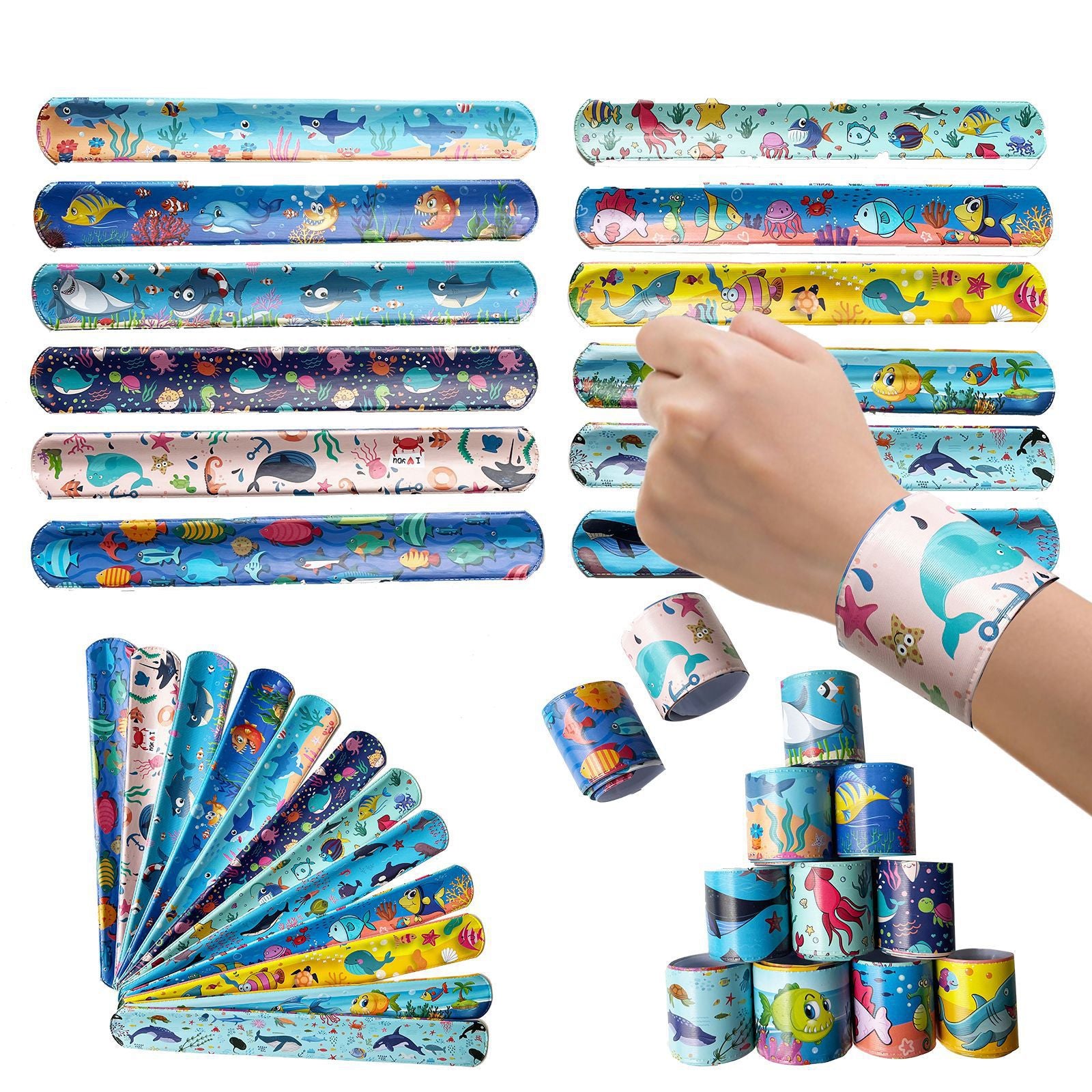 A 24 dinosaur unicorn patty ring factory direct sales holiday pie small gifts school gift bracelet wholesale - Mixbatch