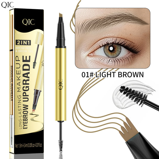 A liquid eyebrow pencil eyebrow glue 2in1 waterproof and sweat-proof
