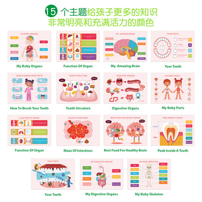A busy book on body structure