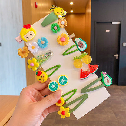 A children's hairpin stall set wholesale summer little girl hairpin cute girl broken hairpin headdress