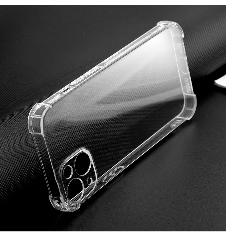 A transparent anti-drop mobile phone case