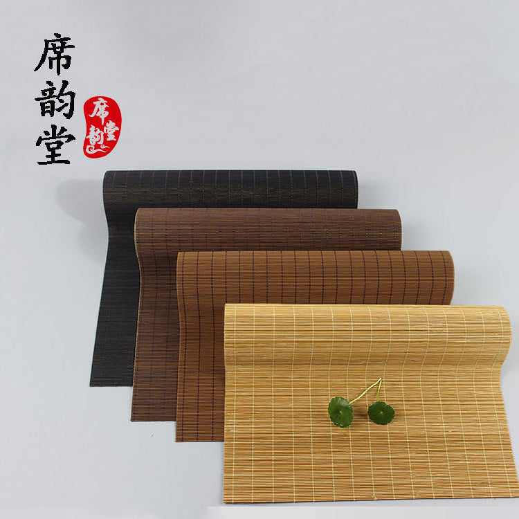 A bamboo placemat