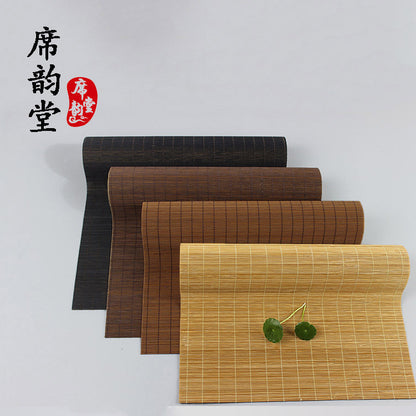 A bamboo placemat