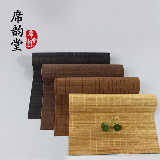 A bamboo placemat