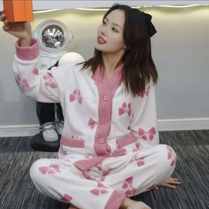A thermal pajama set