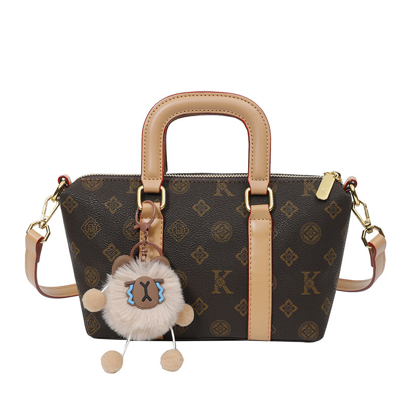 A new Korean version temperament high sense vegetable basket retro fashion presbyopia shoulder messenger bag