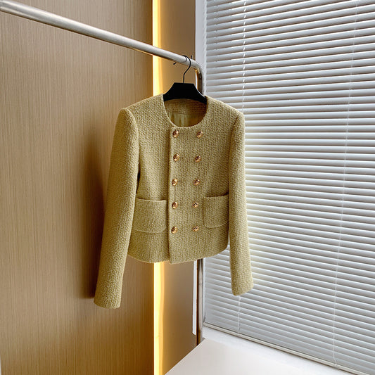 A new autumn and winter slim and thin small fragrant loose jacket blazer women