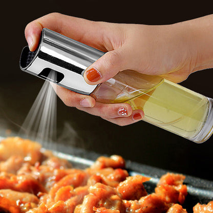 A Kitchen Spray Oil Bottle Press Type Oil Spray