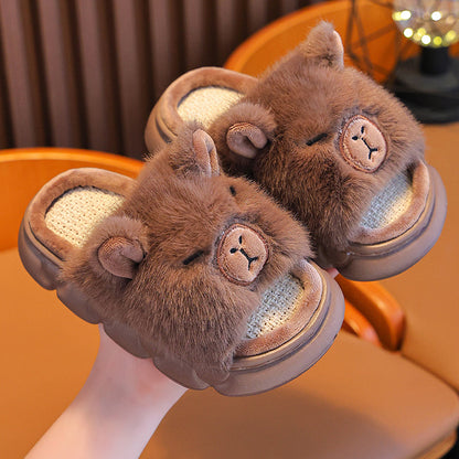 A children's thermal slippers