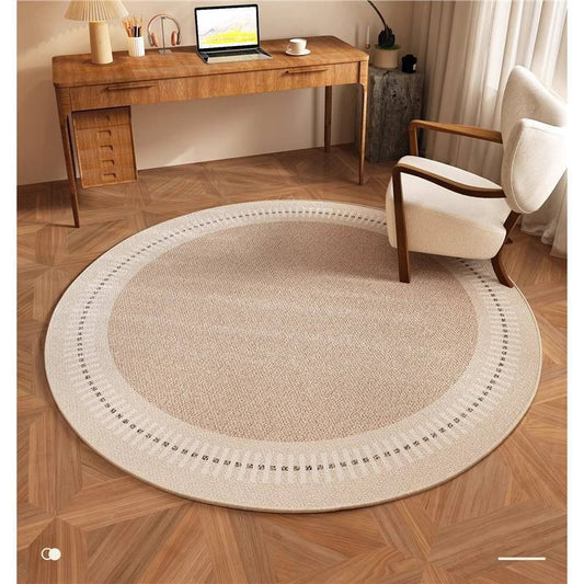 A round carpet floor mat