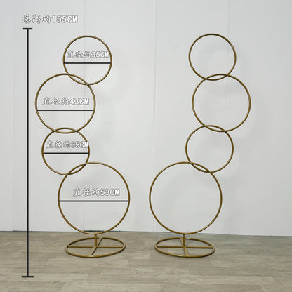A wrought iron flower stand road guide