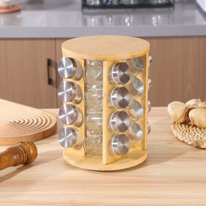 رف توابل من الخيزران 