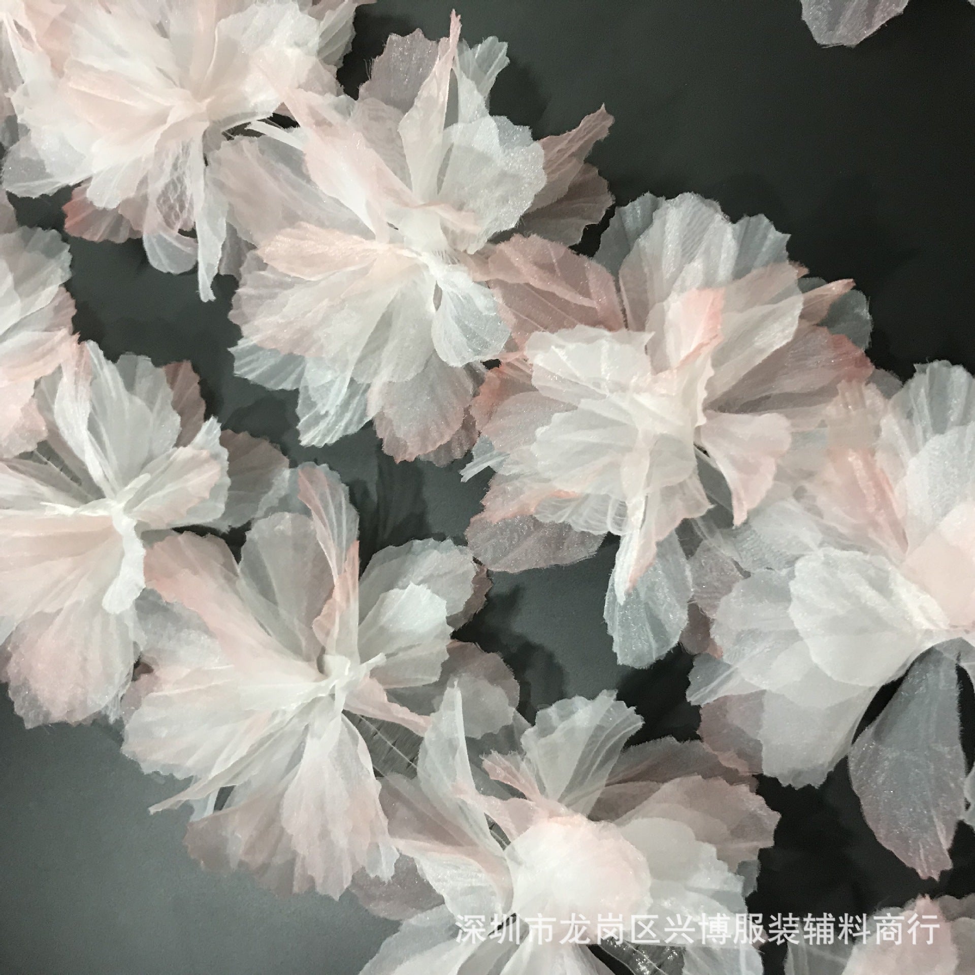 A 14cm three-dimensional organza lace DIY gradual change handmade flower clothing accessories decorative flower ballet doll dance dress - Mixbatch