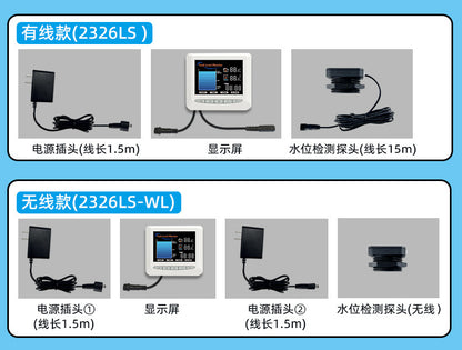 A real-time detection of water level Ultrasonic liquid level sensor Wireless wifi real-time detection Intelligent water level detector