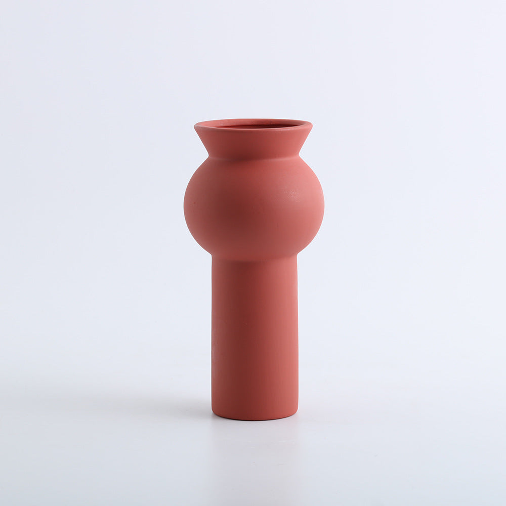 A ceramic vase decorative ornament