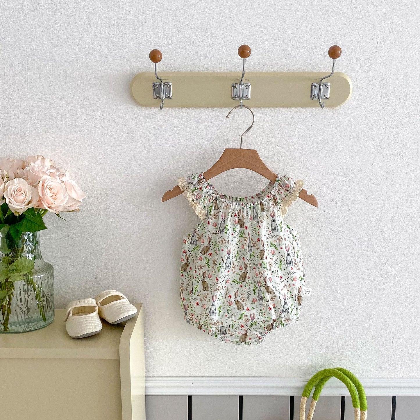 A 2024 Summer Korean version camisole jumpsuit for baby girls, thin sleeveless jumpsuit for newborns, cotton wrap for buttocks - Mixbatch