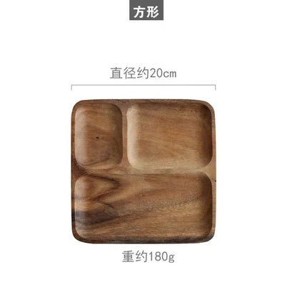 A walnut solid wood tray snack tray