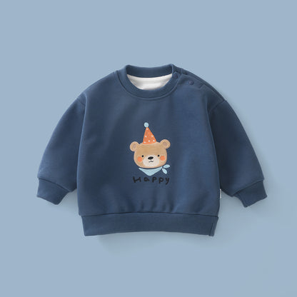 A children's long-sleeved sweater