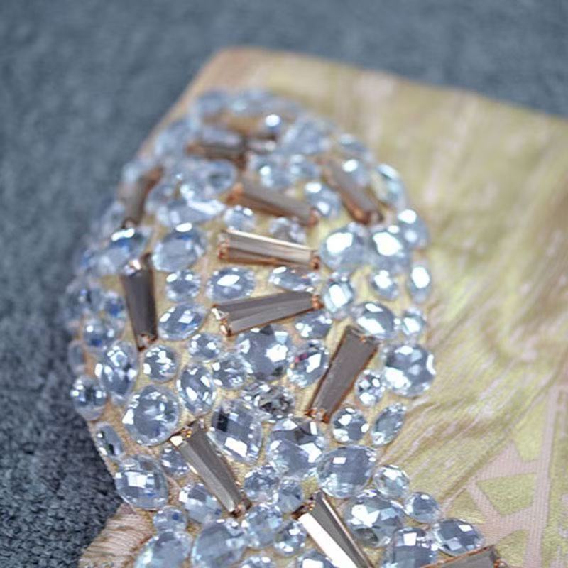 A new bronzing beads European and American cross-border tube top fashionable sexy luxury bandage skirt evening dress fashion temperament