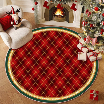 A round carpet floor mat