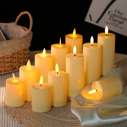 A simulated candle light